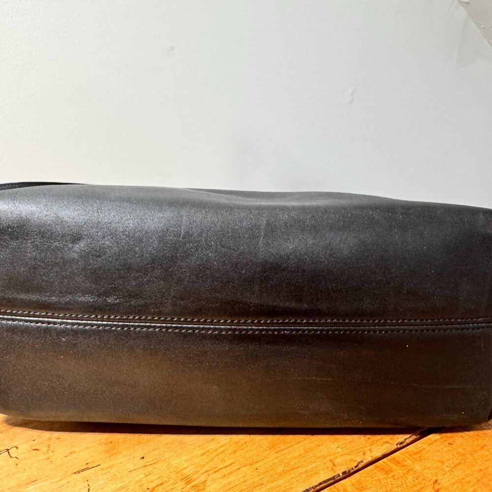 COACH SOHO WAVERLY Tote Bag Vintage Leather Black 4140 - Picture 10 of 12